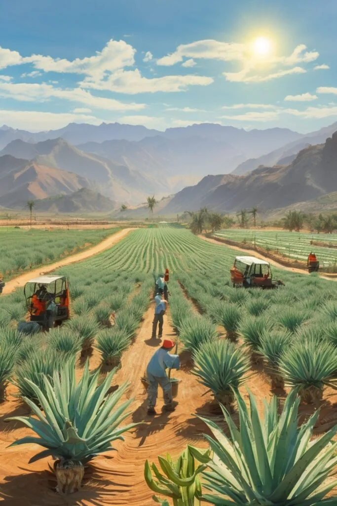 plantacion de aloe