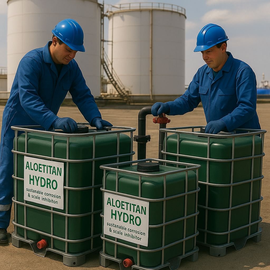 ALOETITAN HYDRO - Application at an oil tank