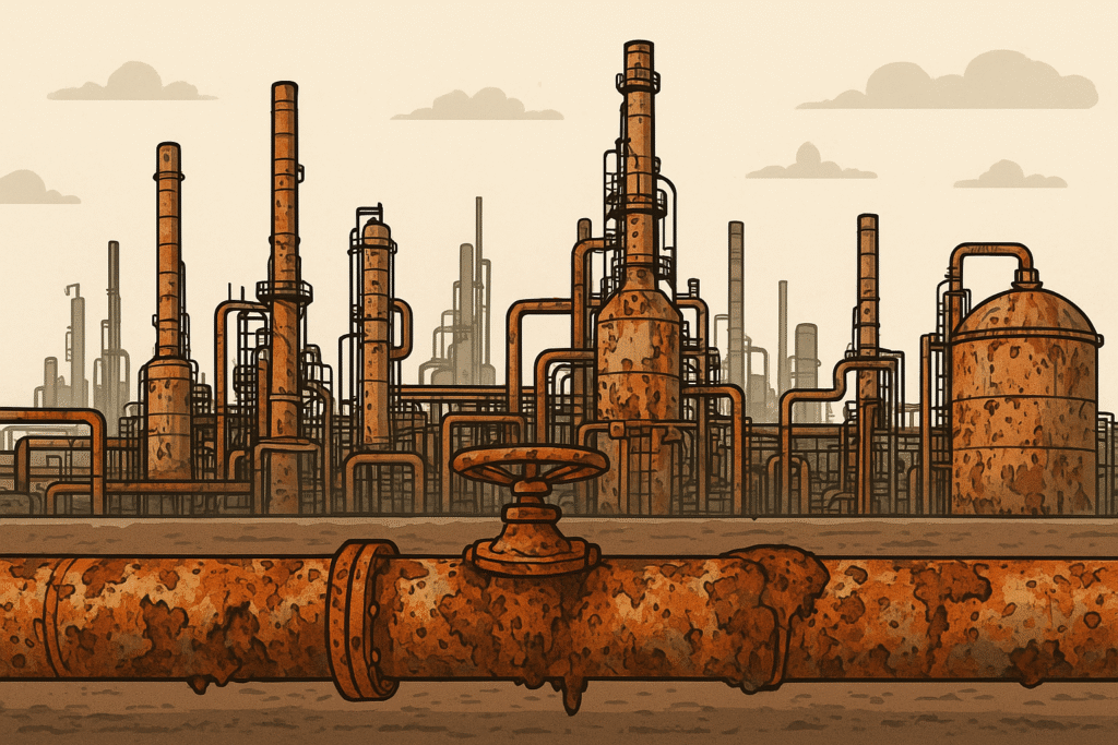 corrosion at oil refinery